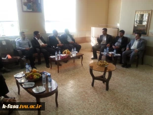 بازدید معاون استاندارو فرماندارویژه و رئیس اداره آموزش و پرورش فسا از آموزشکده 2
