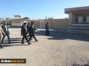 بازدید معاون استاندارو فرماندارویژه و رئیس اداره آموزش و پرورش فسا از آموزشکده 5