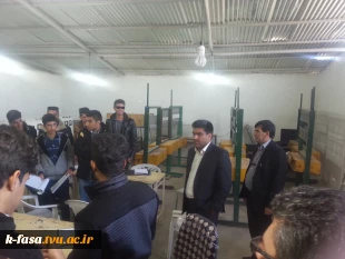 بازدید معاون استاندارو فرماندارویژه و رئیس اداره آموزش و پرورش فسا از آموزشکده 8