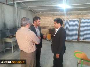 بازدید معاون استاندارو فرماندارویژه و رئیس اداره آموزش و پرورش فسا از آموزشکده 9