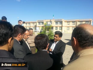 بازدید معاون استاندارو فرماندارویژه و رئیس اداره آموزش و پرورش فسا از آموزشکده 10