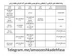 برنامه امتحانات عملی  نیمسال دوم 96-95