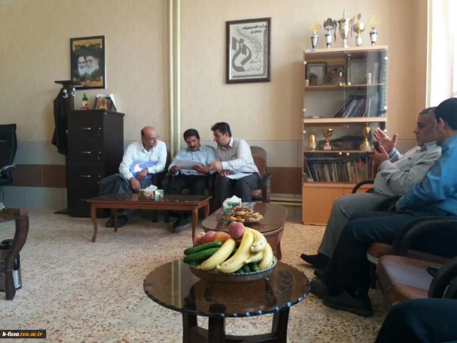 بازدید هیاتی از دانشکده باهنر شیراز از آموزشکده فنی فسا