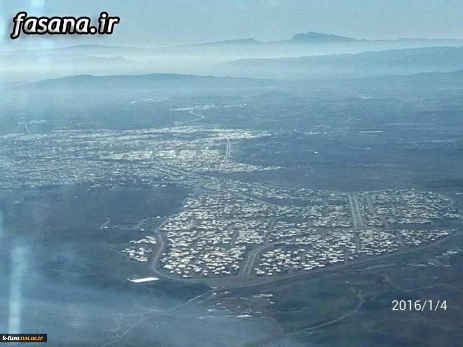 نمایی زیبا بر فراز شهرستان فسا 7