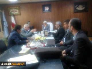 ملاقات دکتر جمالی نماینده محترم شهرستان فسا در مجلس شورای اسلامی با جناب دکتر شمس رئیس دانشگاه فنی و حرفه ای