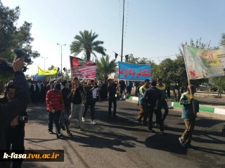 حضور پرشور دانشجویان آموزشکده فنی کشاورزی فسا در مراسم گرامیداشت یوم اله 13 آبان 96