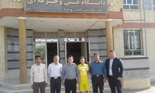 رکوردزنی روپایی با توپ توسط دانشجوی آموزشکده فنی کشاورزی فسا