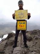 صعود دانشجوی آموزشکده به قله هزار کرمان به مناسبت بزرگداشت مقام استاد 2