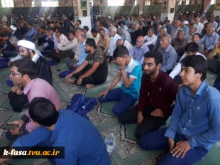 حضور پرشور دانشجویان آموزشکده در نماز عبادی سیاسی جمعه شهرستان 3