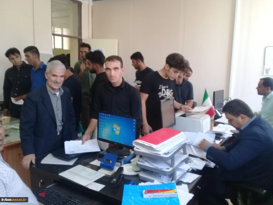 گزارش تصویری از ثبت نام دانشجویان جدید الورود در آموزشکده فنی و کشاورزی فسا 8