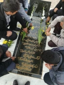 مراسم غبارروبی ، عطر افشانی و گلباران مرقد مطهر شهید انقلاب شهرستان فسا 4