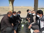 مراسم غبارروبی ، عطر افشانی و گلباران مرقد مطهر شهید انقلاب شهرستان فسا 4