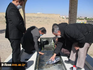 مراسم غبارروبی ، عطر افشانی و گلباران مرقد مطهر شهید انقلاب شهرستان فسا 6