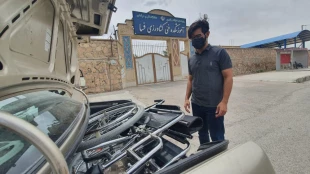 توزیع بسته های غذایی و وویلچر بین نیازمندان توسط گروه جهادی بسیج دانشجویی آموزشکده فنی و کشاورزی فسا 5
