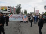 حضور پرشور دانشجویان اموزشکده فنی و کشاورزی فسا در راهپیمایی 13 آبان 3