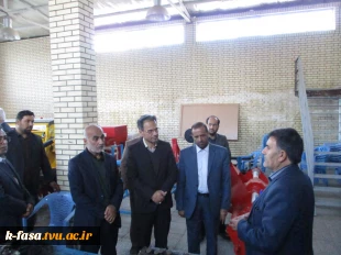 دیدار دکتر ترک زاده ریاست محترم دانشگاه فنی و حرفه ای استان فارس از آموزشکده فنی و کشاورزی فسا 5