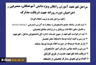 لغو تعهد رایگان