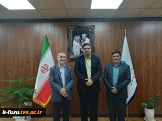 دیدار رئیس آموزشکده فسا با دکتر خسرویان رئیس دانشگاه فنی و حرفه ای کشور