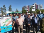 حضور پرشور دانشجویان دانشگاه ملی مهارت مرکز فسا در راهپیمایی 13 آبان 9