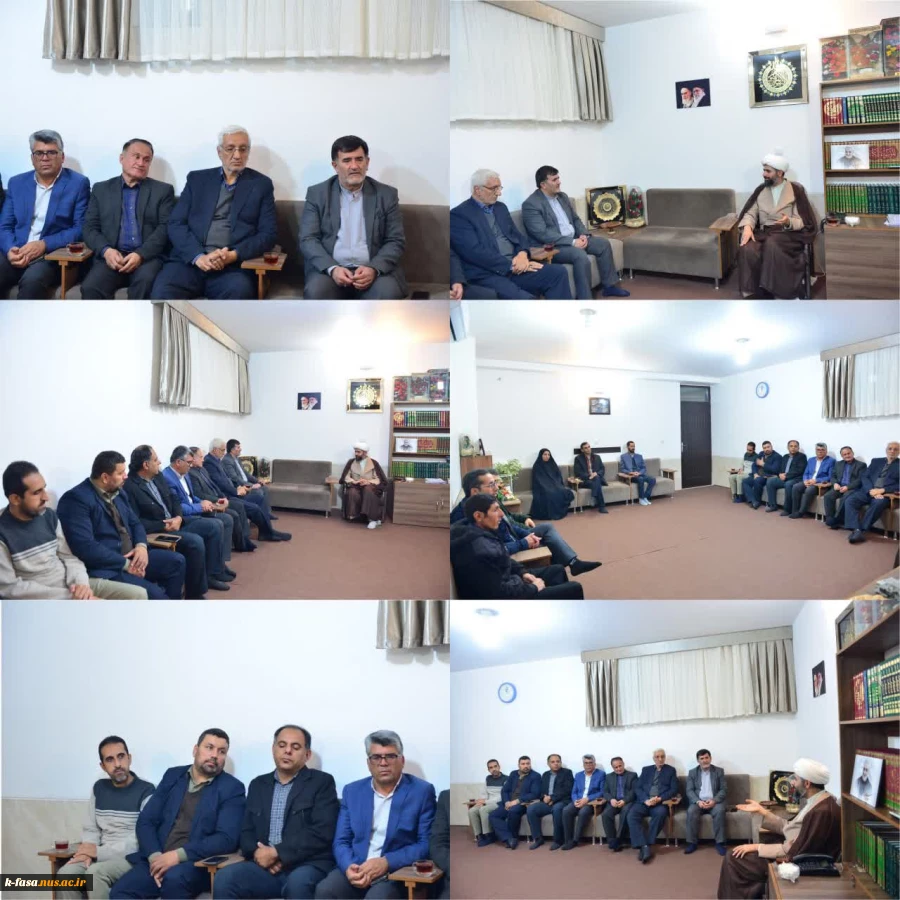 دیدار رئیس، اساتید و کارکنان دانشگاه ملی مهارت فسا با امام جمعه 2