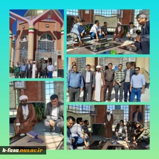 حضور معنوی کارکنان دانشگاه ملی مهارت- آموزشکده فسا در یادمان شهدای گمنام به مناسبت هفته دفاع مقدس